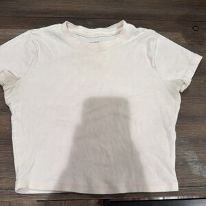 Hollister Cream Short Sleeve Tee